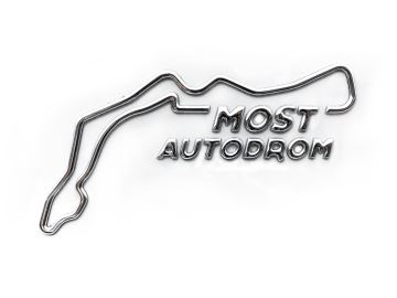 Aufkleber 3D-Silhouette einer Rennstrecke Aufkleber 3D-Silhouette einer Rennstrecke